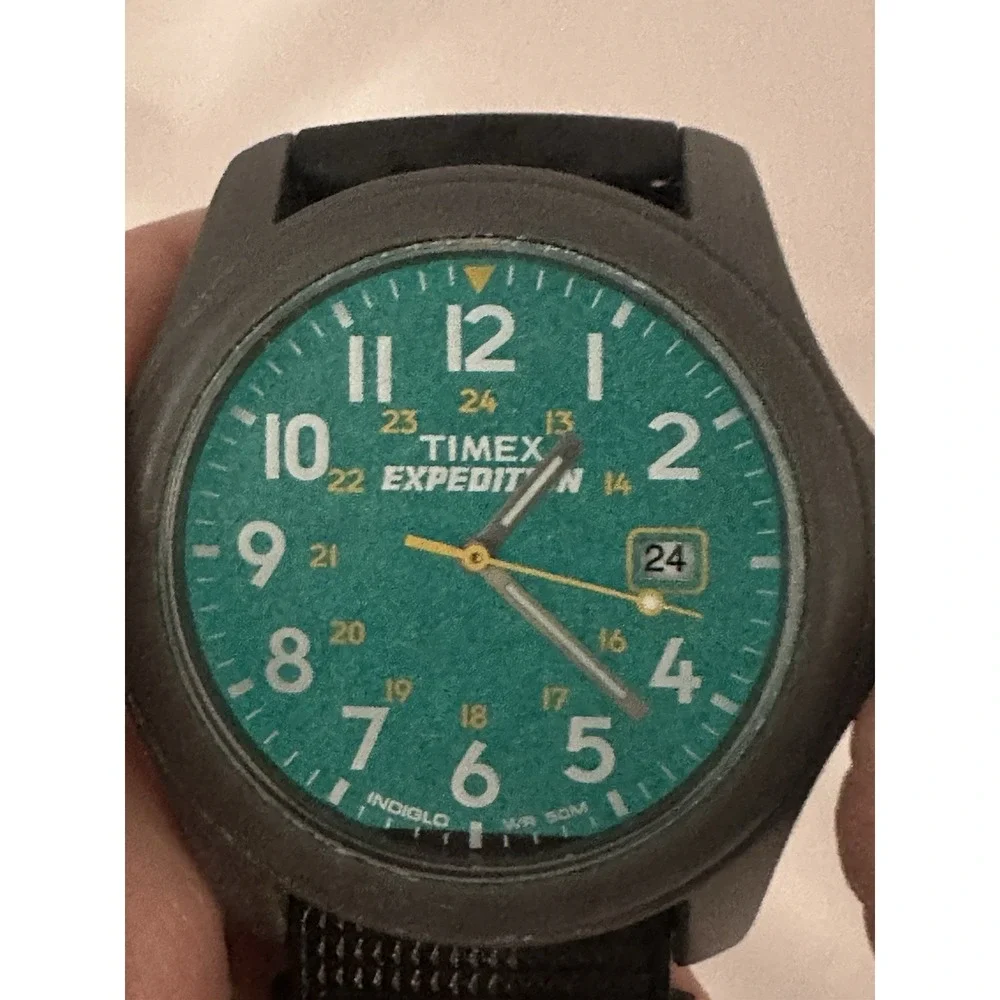 Timex 905 Mens Indiglo Expedition Watch New Battery V0‎ 2011 38MM 8